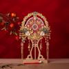 Qing Que Chinese Embroidery Bridal Hand Fan Kit - AB Style Xiuhe Wedding Gift Fan
