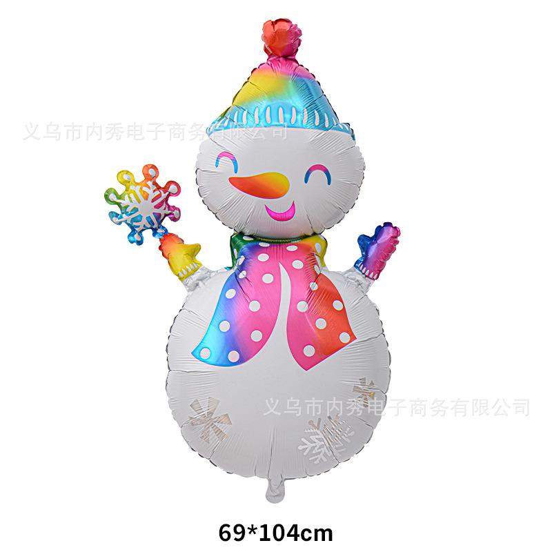 Christmas Balloons Special-Shaped Aluminum Film Balloons Santa Claus Merry Christmas Arrangements Christmas Eve Decorations