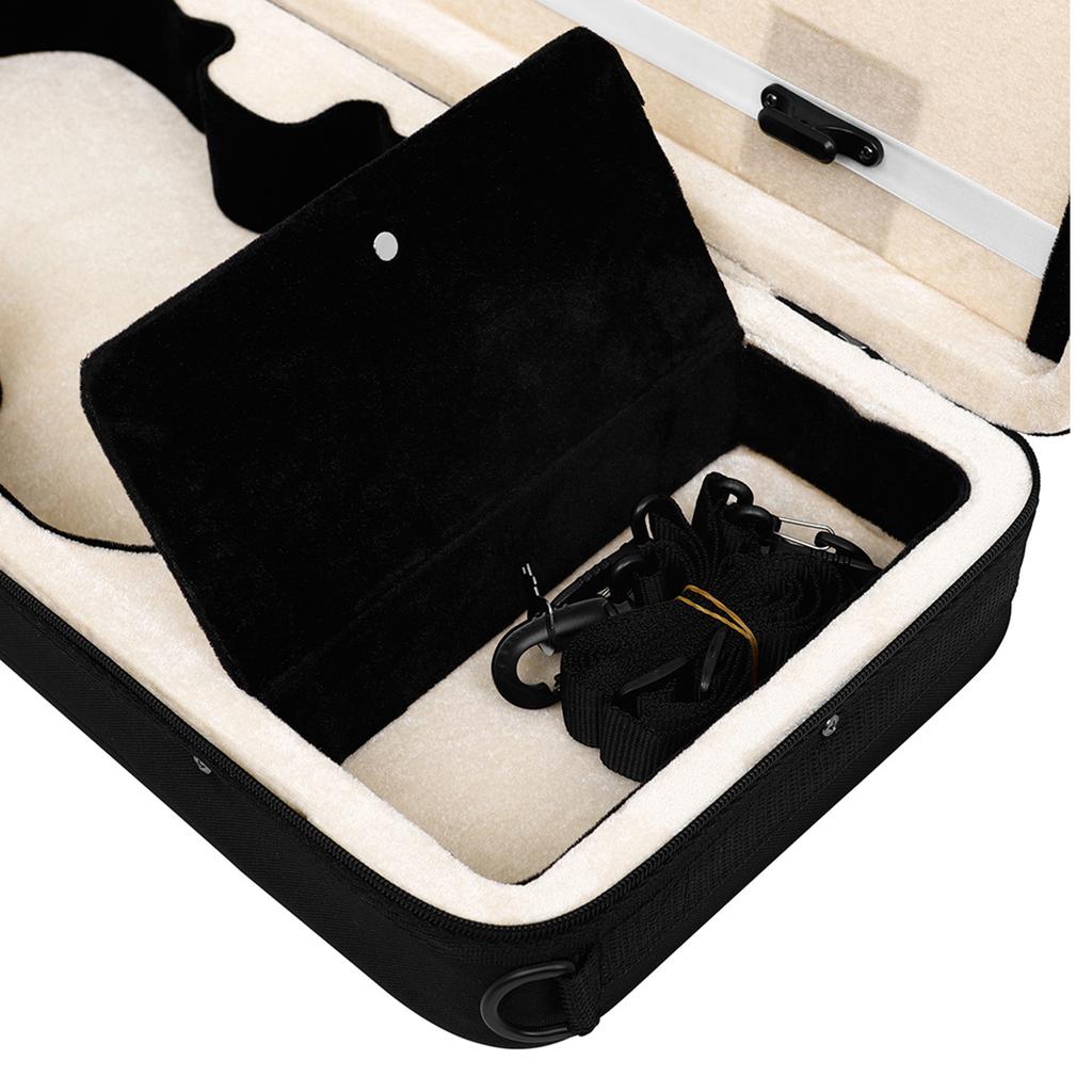 Violin Travel Case 4/4 Size Lightweight with Hygrometer and Shoulder Straps for Violin Safe Transport Easy Carrying