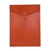 A4 Leather File Bag - Large Capacity Vertical/Horizontal Office Storage for Contracts, Receipts, Tablets, and Documents.