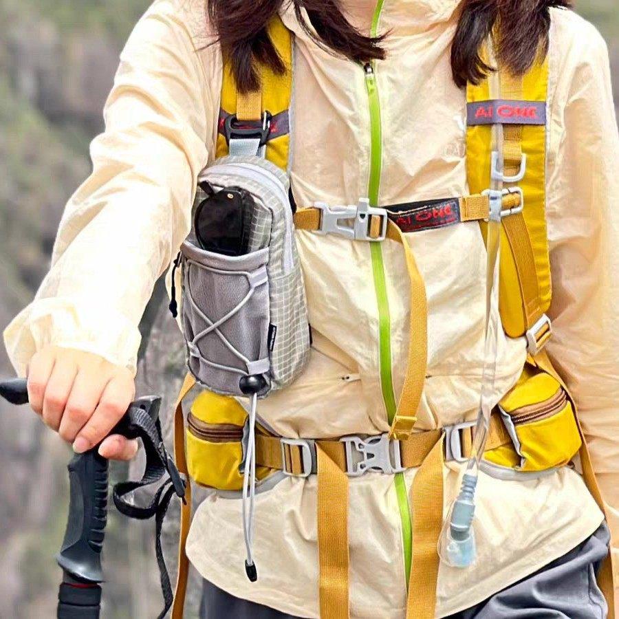 Waterproof Outdoor Phone & Water Bottle Shoulder Bag for Hiking & Mountaineering