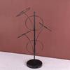 Baseball Cap Rack with 5 Round Standing Hooks Stable Base Hat Display Holder