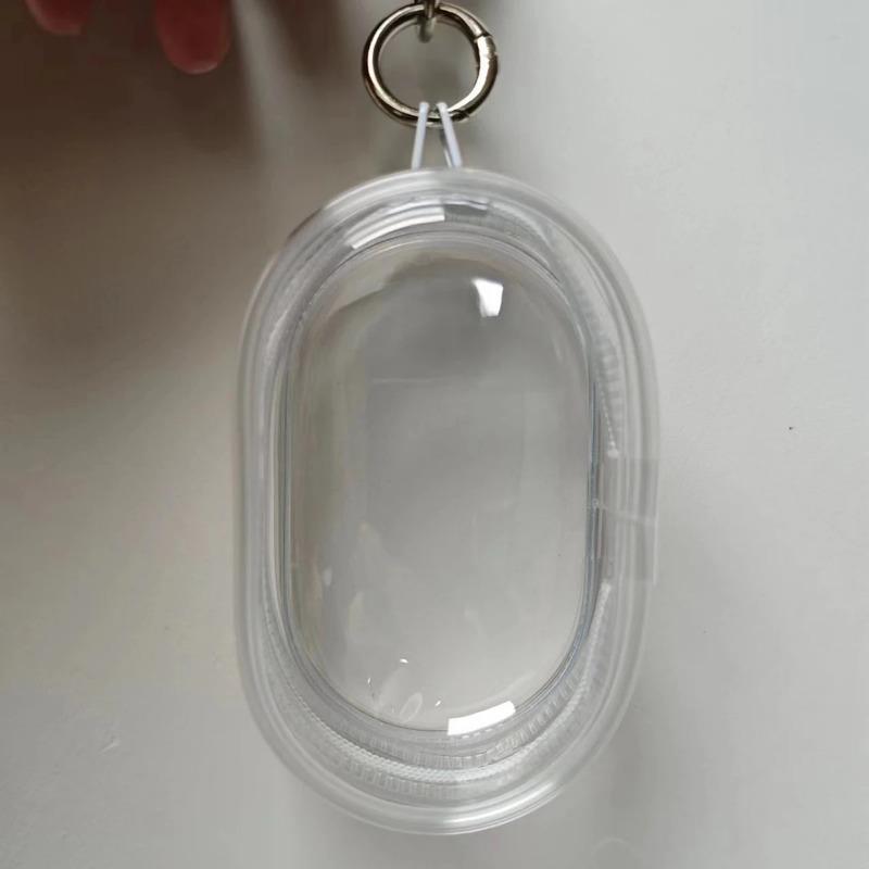 1pcs Colorful Thicken Transparent PVC Mystery Box Keychain Jewelry Organizer Storage Cute Doll Bag Organization Dustproof Case