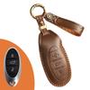 Leather Car Key Case Cover Holder Keychain Shell for FAW Bestune Pentium T77 T33 T99 Phnom Penh Key Protector Shell