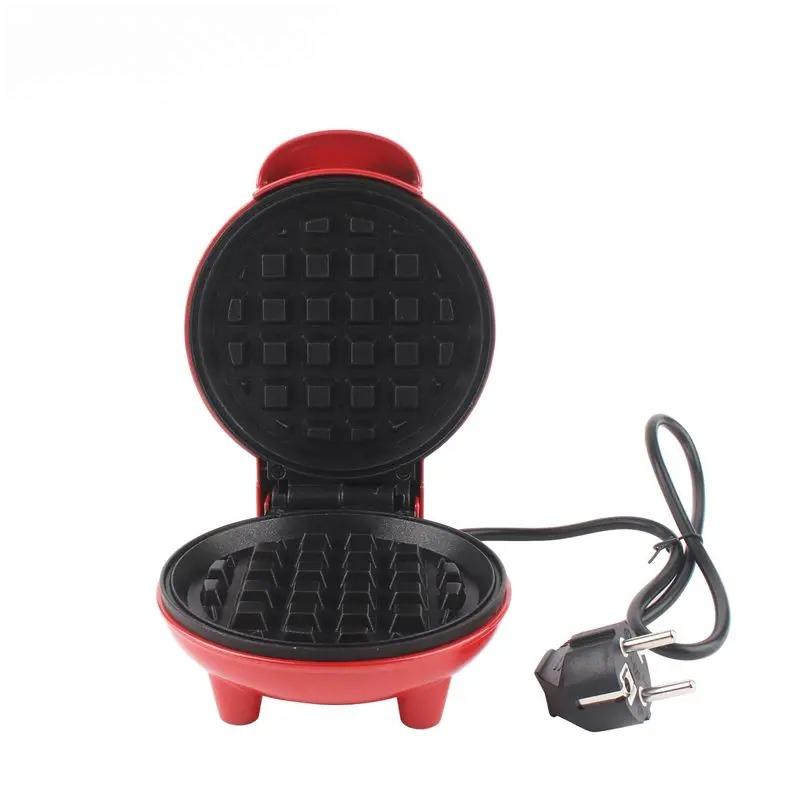 Electric Mini Waffle Maker Pancake Baking Machine Sandwich Toast Breakfast Maker Non-stick Barbecue Oven Double-side Heating EU