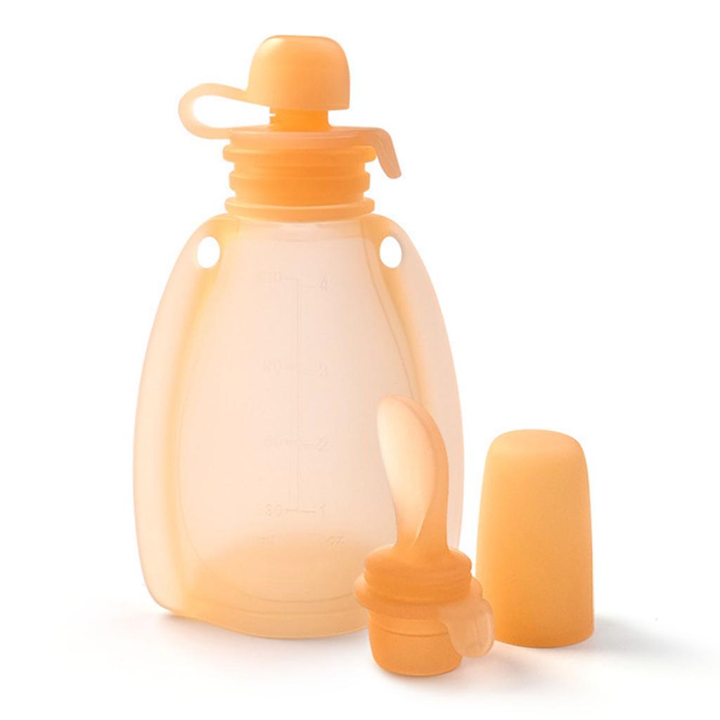 Reusable Baby Food Pouch Non BPA 120ml Large Capacity For Babies Toddlers Organizer