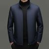 Firstview Men's Stand Collar Lamb Wool Lined Cotton Jacket