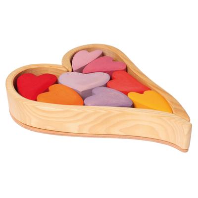 Grimm's Heart Building Blocks - Red GM10178
