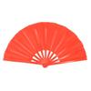 Chinese Style Folding Fan Cloth Blank Plastic Handheld Antiquity Fan Dance Taichi Morning Exercise Stage Performance Accessories