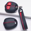 Key Fob Cover for Mitsubishi Outlander ASX Lancer Triton Pajero Eclipse Cross Grandis with Keychain Anti-Scratch Surface Shockproof Structure