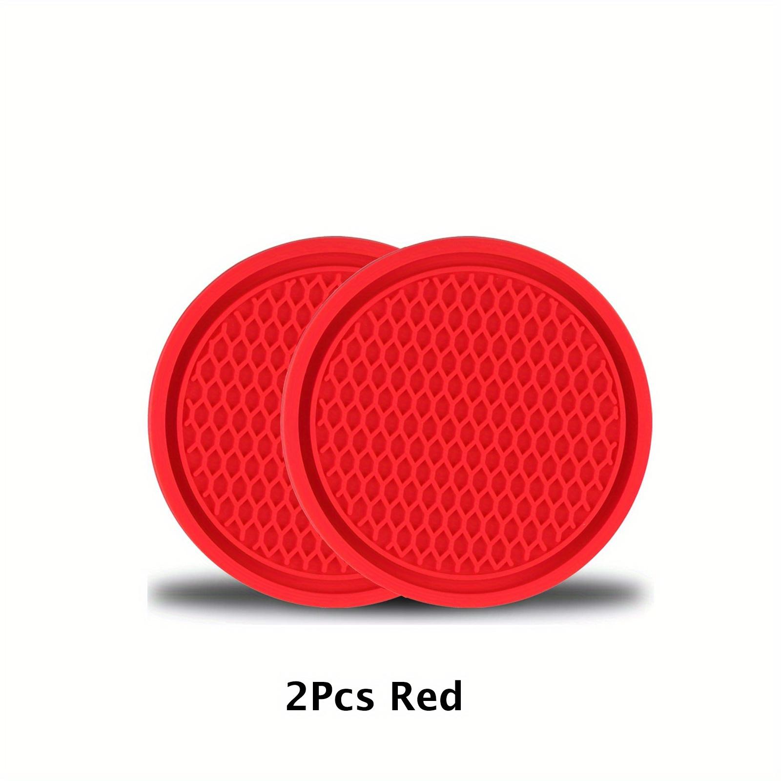 

Противоскользящий автомобильный подстаканник - Универсальный держатель для стакана с дизайном орнамента - Красный - Аксессуары для салона автомобиля 2pcs
