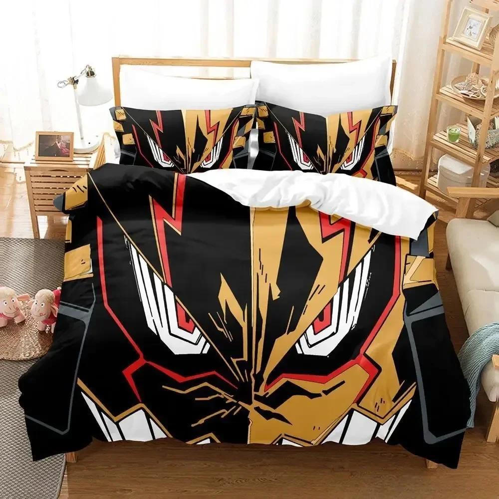 Tengen Toppa Gurren Lagann Bedding Set Single Twin Printed With Pillowcase Duvet Cover Soft Single Double Queen Super King Size