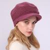 New Style of Women's Autumn and Winter Knitted Woolen Cap with Fleece for Warmth and Cold Protection Fashionable Woolen Beret