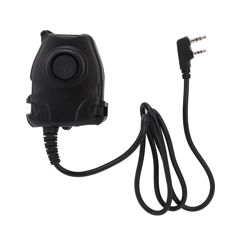 

Walkie Talkie Earphone K Head PTT Adapter Head Cable for RETEVIS Kenwood BAOFENG Two Way Radio