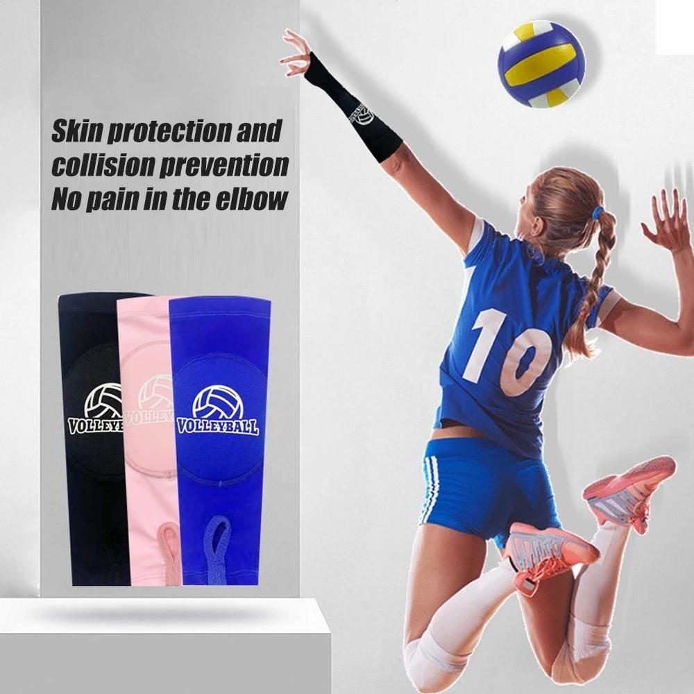 1Pair Elastic Volleyball Arm Sleeves Compression Forearm Sleeves Sports Arm Guard  Basketball