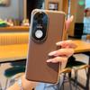 For Vivo V31 5G/V40 Pro/V50/V50 Pro/V60/X200 FE Case Lychee Pattern Leather Metal Alloy Camera Frame Protection Back Case Cover