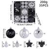Creative Colorful Christmas Tree Hanging Ornament Set - Irregular Shaped Decorative Balls