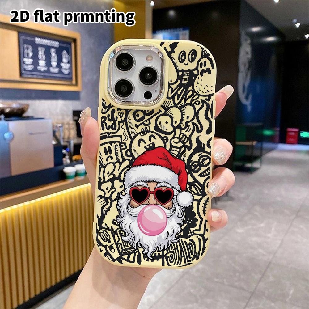 Phone Case: 2D Flat Design Suitable for iPhone 18 17 16 15 14 13 Pro Cases, Couple Style, Trendy Street Vibe, Christmas and Halloween Gifts