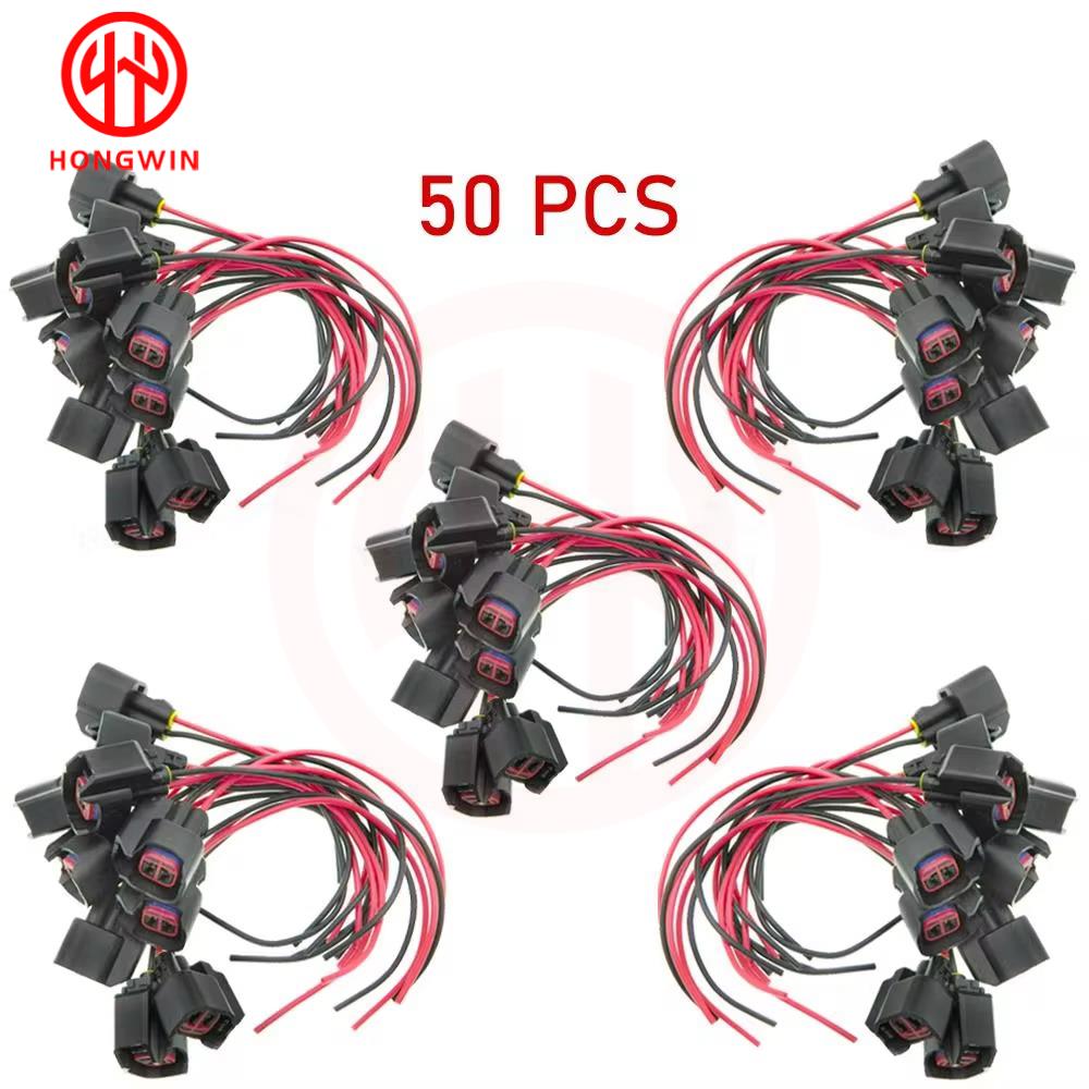 Waterproof EV6 EV14 Fuel Injector Plugs Connector For Ford Chevy Dodge Chrysler Subaru USCAR Fuel Injector With Pin and Wire
