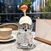 Removable Straw Heads Cute Bear Glass Cup with & Lid, 500/591ml Plastic/Glass Water Bottle for Cold/Hot Drinks, Pattern Coffee Mug Adults, Home Office