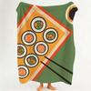 Design C Cartoon P Pattern F Food Throw Flannel Throw Blanket Suitable for Sofa Living Room Bedroom