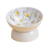 Ceramic Raised Pet Feeder Feeding Station Dog Bowl Stable Cat Dish Water Elevated