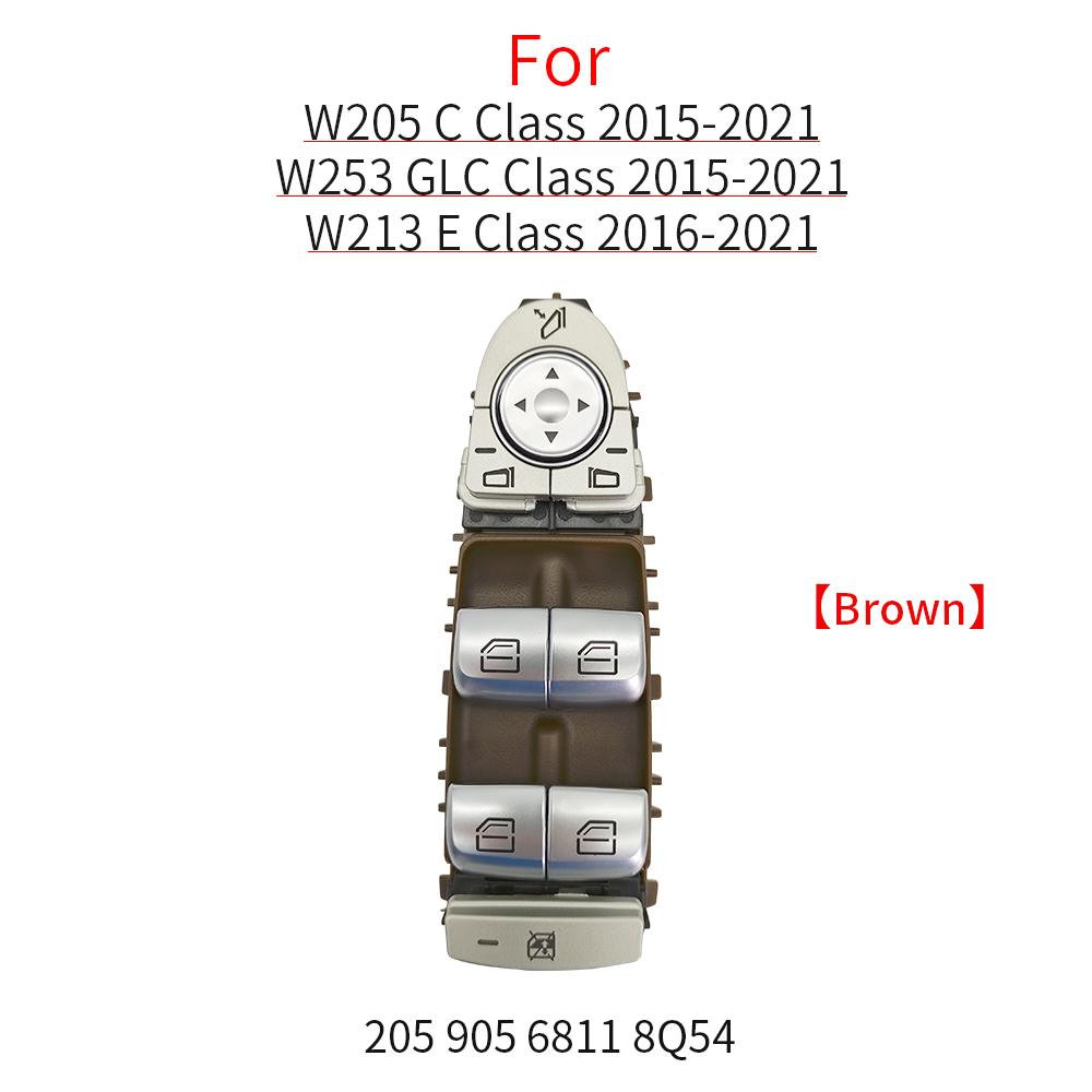 

Для Benz W205 W253 W213 автомобильный электропривод главного стеклоподъемника для Mercedes CE GLC Class 2015- C200 E260 E300 2059056811 коричневый