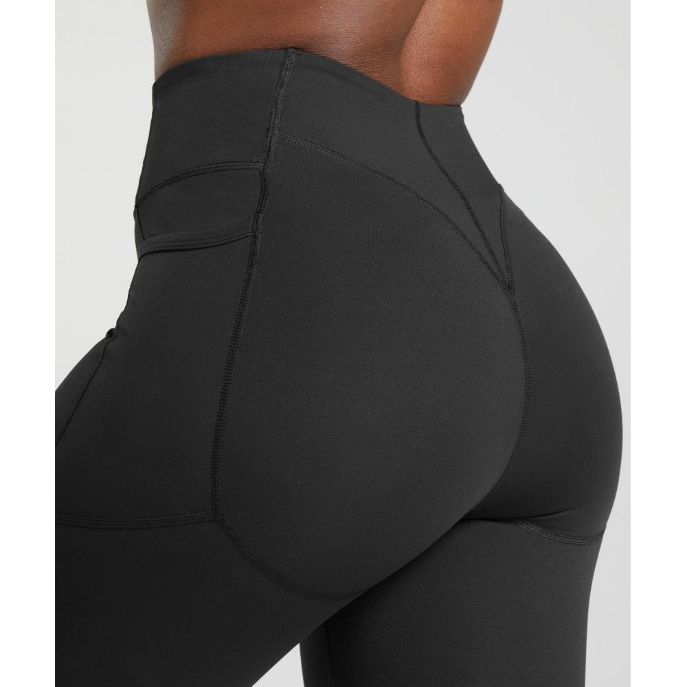 Gymshark Jambiere de ridicare cu buzunar negru B7a4n Bb2j