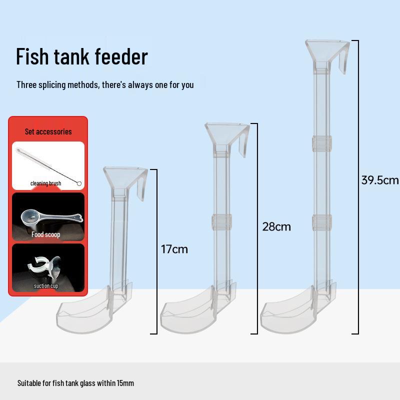 Aquarium Fish and Shrimp Tank Feeding Set: Ring, Tube, and Bowl for Precise Feeding