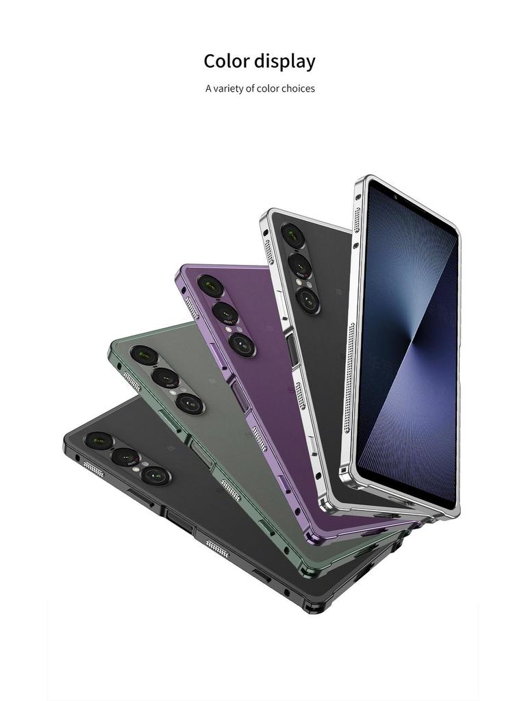 Kovové pouzdro s přezkou pro odvod tepla pro Sony Xperia 1VII/1VI - Odolné proti pádu, design Supercar