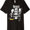 Beavis and Butt-Head Skeletons Skulls Are Cool Premium T-Shirt_1