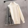 Autumn Winter New Women Fashion Casual Big Plus Size Vintage Loose Long Sleeve Knitted Sweater Top M-4XL