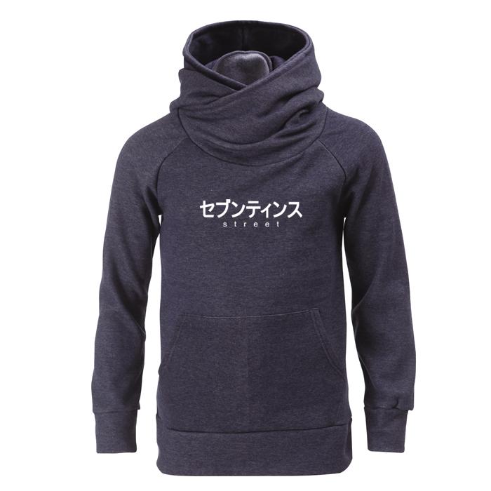 Seventeens Japan Font Warmer Hoodie Blue Blue/2Xl