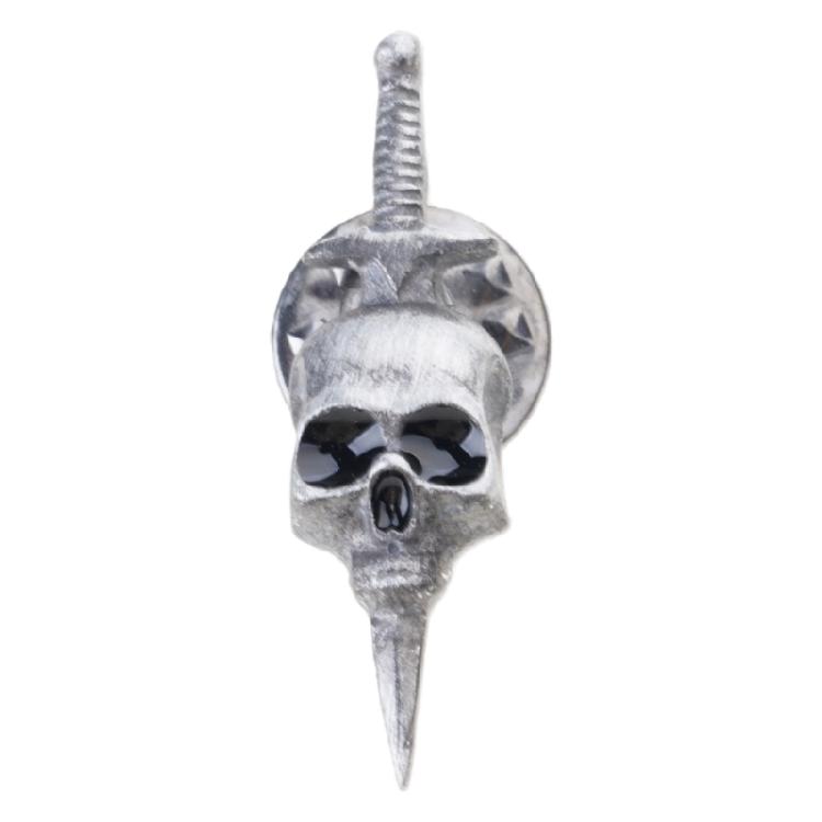Skull Daggers Badge Pin Fashion Brooch Retro Clothing Pin Decoration Lapel Pin