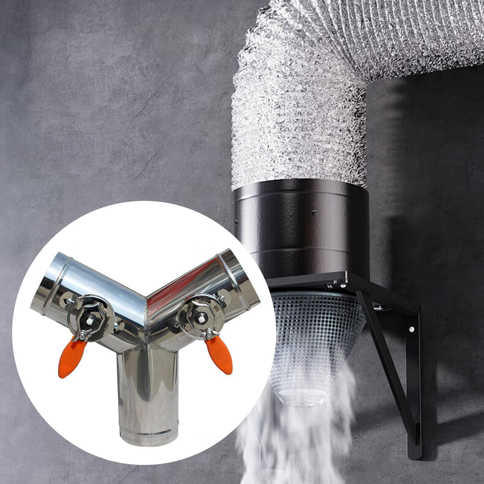 

Air Control Valve 3 Way Duct Connector Regulating Valves Stainless Steel Regulation Damper for