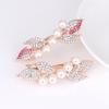 Crystal Pearl Hairpin Holiday Wedding Engagement Decoration Fashion Hair Clip Portable Accessories for Girls Women