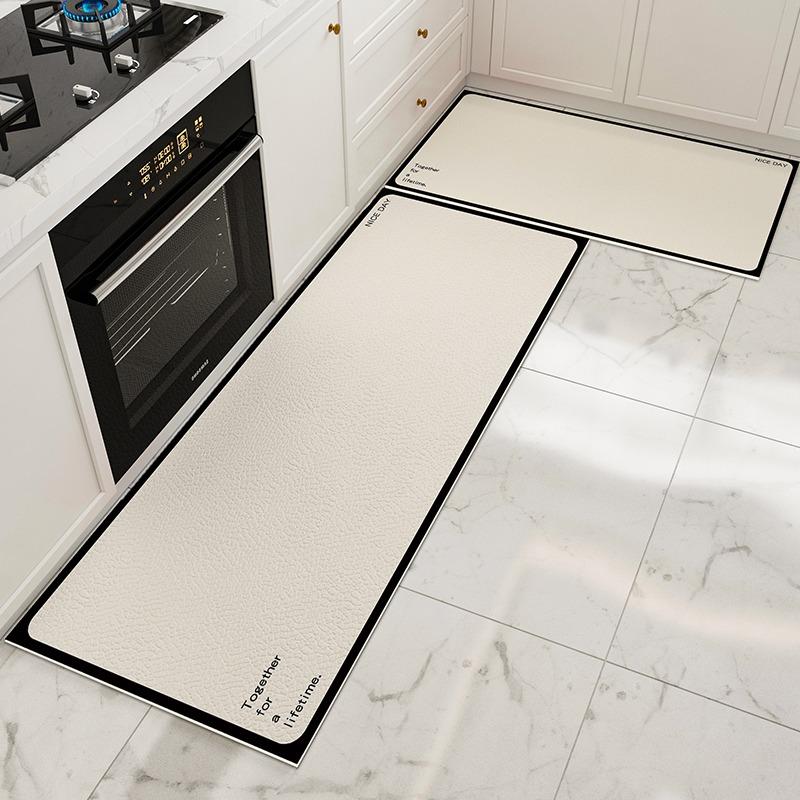 Kitchen Floor Mat Waterproof Non-slip Pvc Carpet Leather Mats Oil-proof Anti-slip Area Rug Home Decoration Alfombra De Cocina