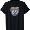 Camiseta Sinal de Trânsito da Rodovia I-69 - Área I69
