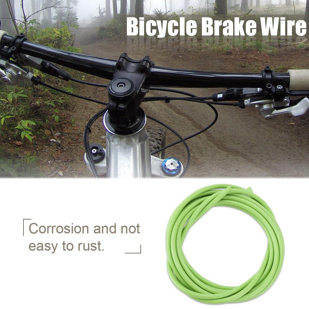 3meters Bicycle Brake Cable Bike Wires for Road MTB Bikes (Green)