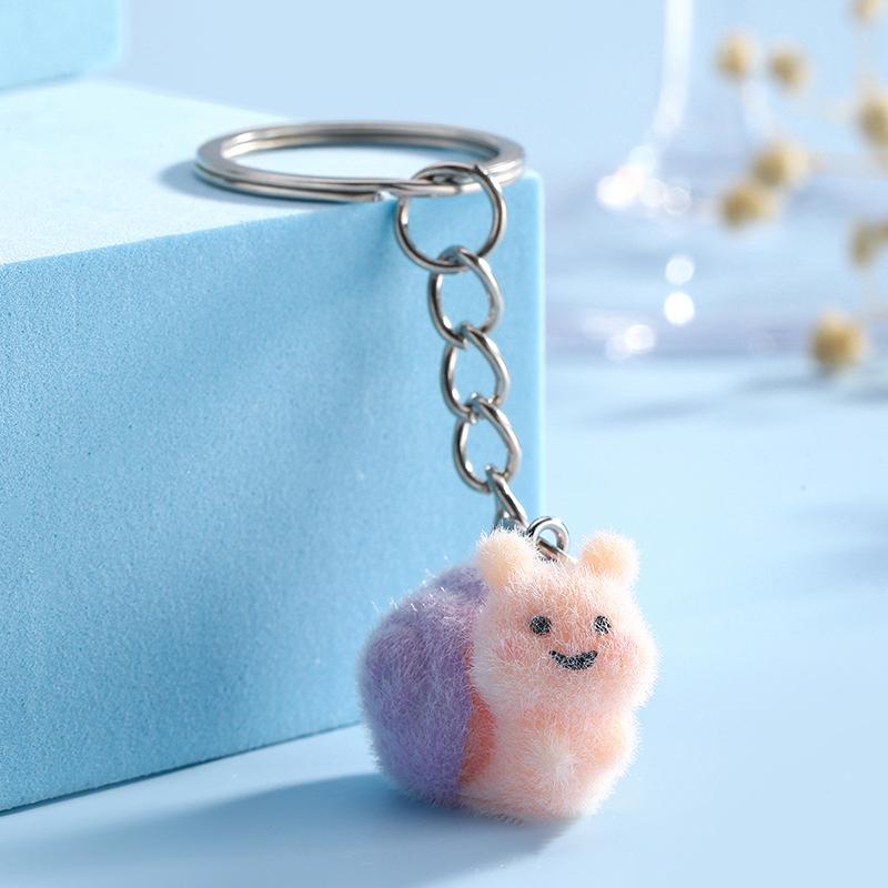 

Плюшевый брелок в виде улитки, животное, смола, мультяшный брелок в виде улитки, подвеска, подвеска для ключей от сумки/машины фиолетовый