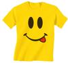 Emoji Χαμογελαστό Πρόσωπο Αστείο 100% Βαμβακερό Unisex Ανδρικό Κίτρινο T-Shirt