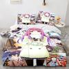 Anime Kawaii Sexy Girl Bedding SetDuvet Cover Comforter Bed Set Quilt Cover PillowcaseKing Queen Twin Size Boys Girls Adults