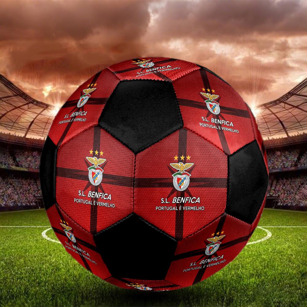 SL Benfica Soccer Ball Colorful All Ages Machine Stitched PVC Competition Ready Durable High-Bounce.SIZE5