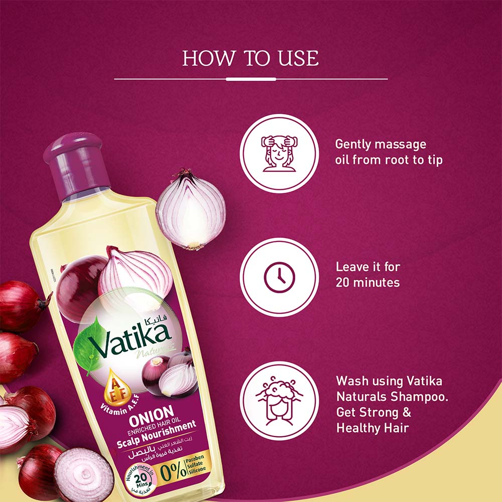 Vatika Naturals Cebulowy olejek do włosów