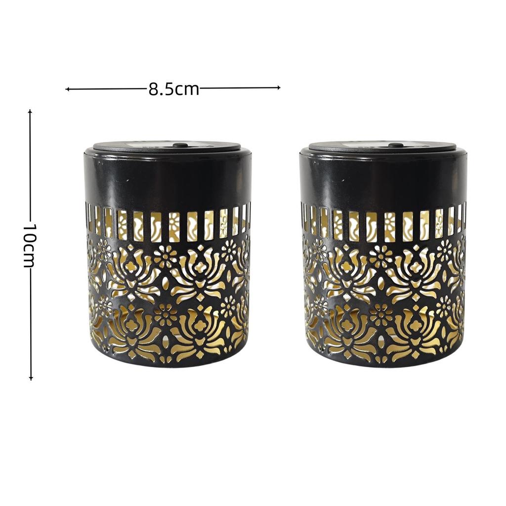 Waterproof Solar Peony Flower Wall Light - Outdoor Classical Pattern for Courtyards & Landscapes