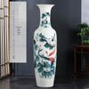 1.4m Hand-Painted Ceramic Floor Vase with Base