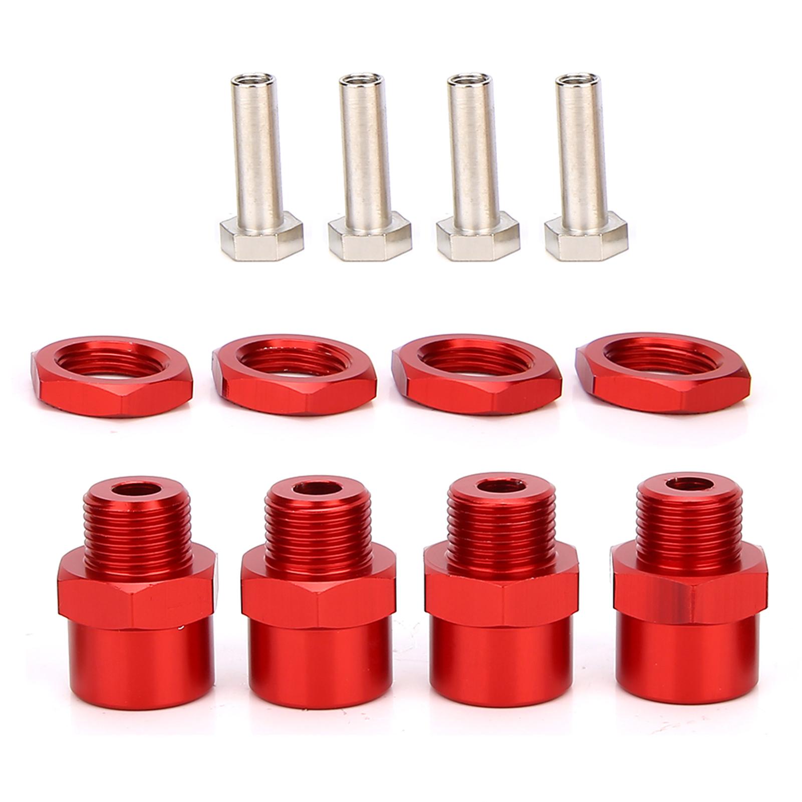 

RC Car 12mm to 17mm Wheel Hex Conversion Adapter Accessories for Sakura D4 HSP 94123 110 CarRed червоний