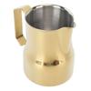 Milk Frother Cup 350ml 304 Stainless Steel Pointed Mouth Foaming Cup Milk Coffee Frothing Pitcher Gold