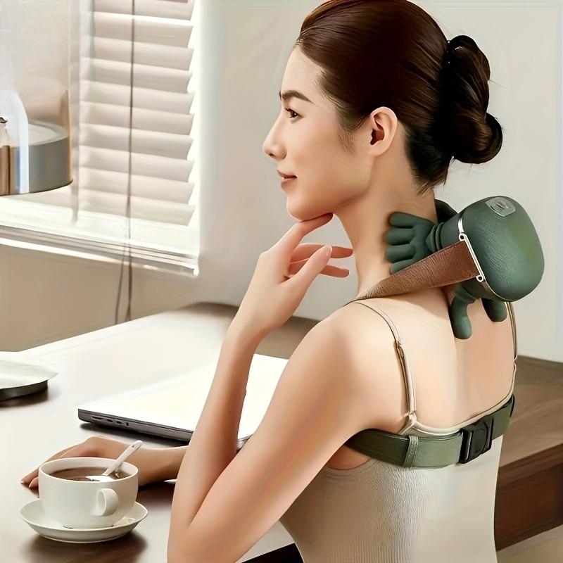 Japanese-Style Acupressure Kneading Electric Massager - a Portable Deep Tissue Massager Suitable for The Back, Neck, Shoulders, And Lower Abdomen.