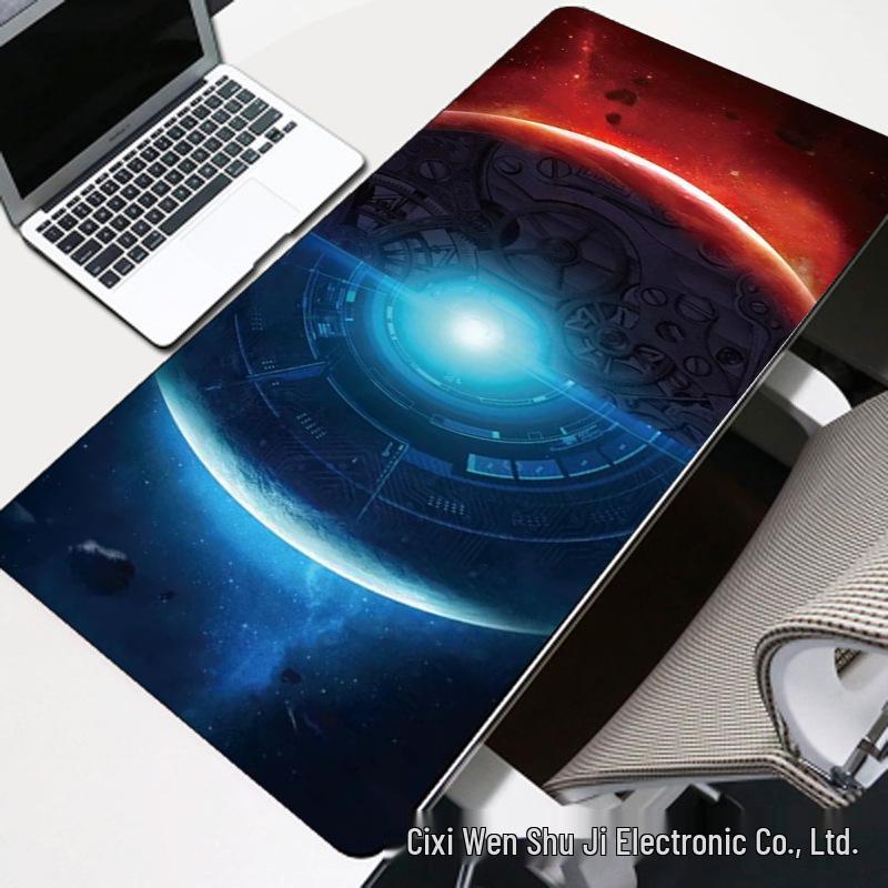LOL Chicken Eating Gaming Mouse Pad with Shortcut Keys - Large Desk Pad for Office or Internet Cafe, Customizable Gift